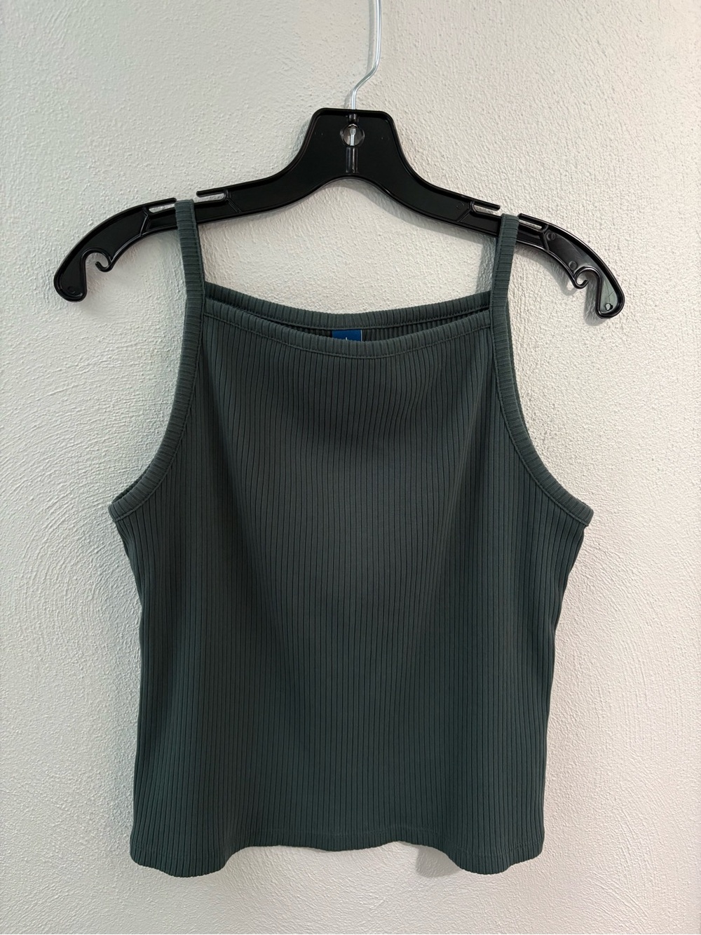Old Navy Ribbed Square Neck Tank Top - Dark Green